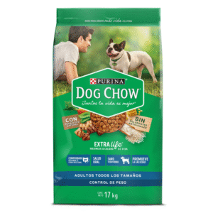Dog chow control de peso sin colorantes x 17 kg
