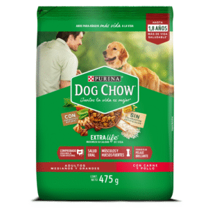 Dog chow adultos medianos y grandes x 475 gr