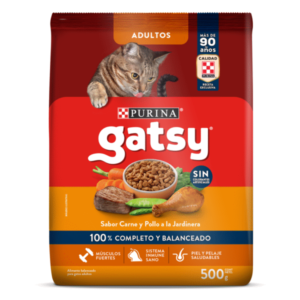 Gatsy adulto pollo y carne x 500 gr (PC 18)