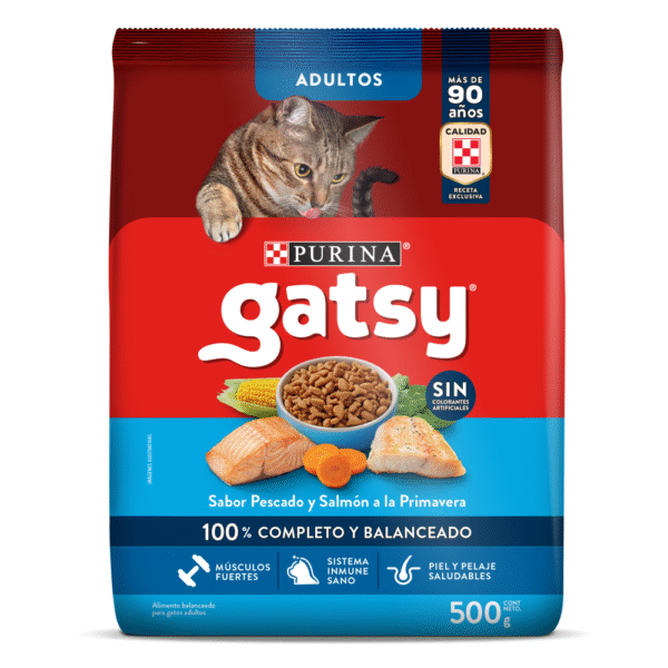 Gatsy adulto pescado y salmón x 500 gr