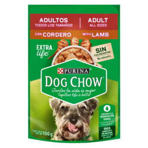 Dog chow sobres ADT TD TAM cordero X 100 gr (PC 20)