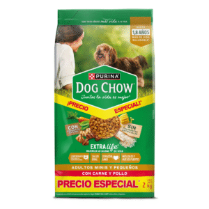 Dog chow adultos medianos y pequeños x 2 kg (PC 6) Precio especial