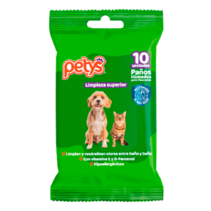 Pañitos húmedos Petys limpieza superior